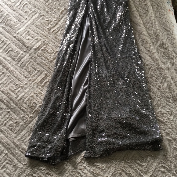 La Femme Sequin Prom Dress - Picture 6 of 8